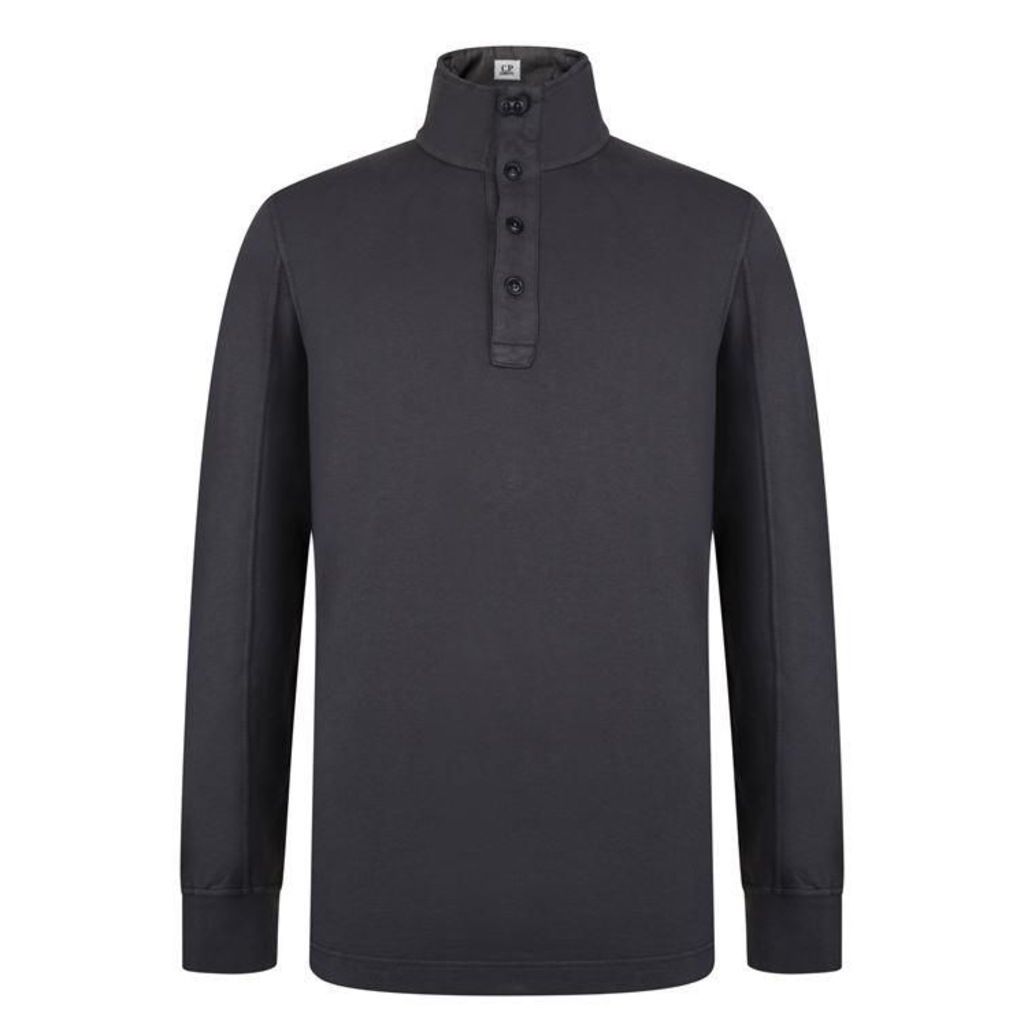 CP Company Button Long Sleeve Sweatshirt