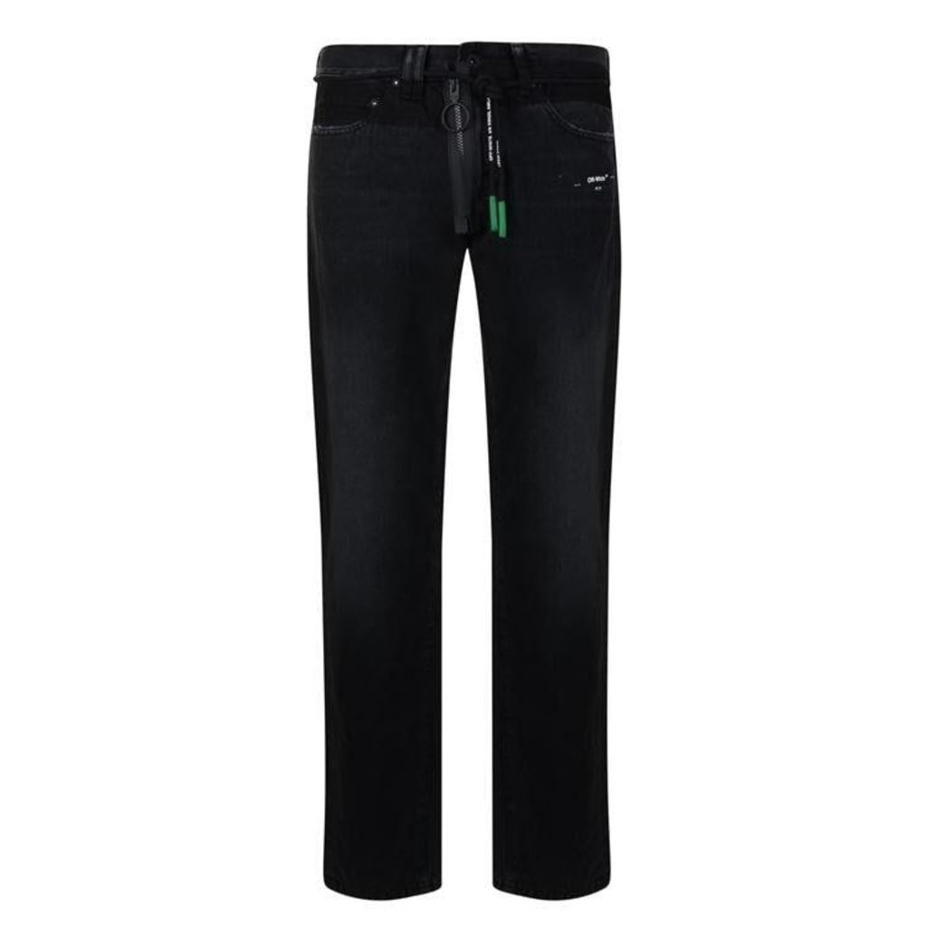 Off White Darted Slim Jeans