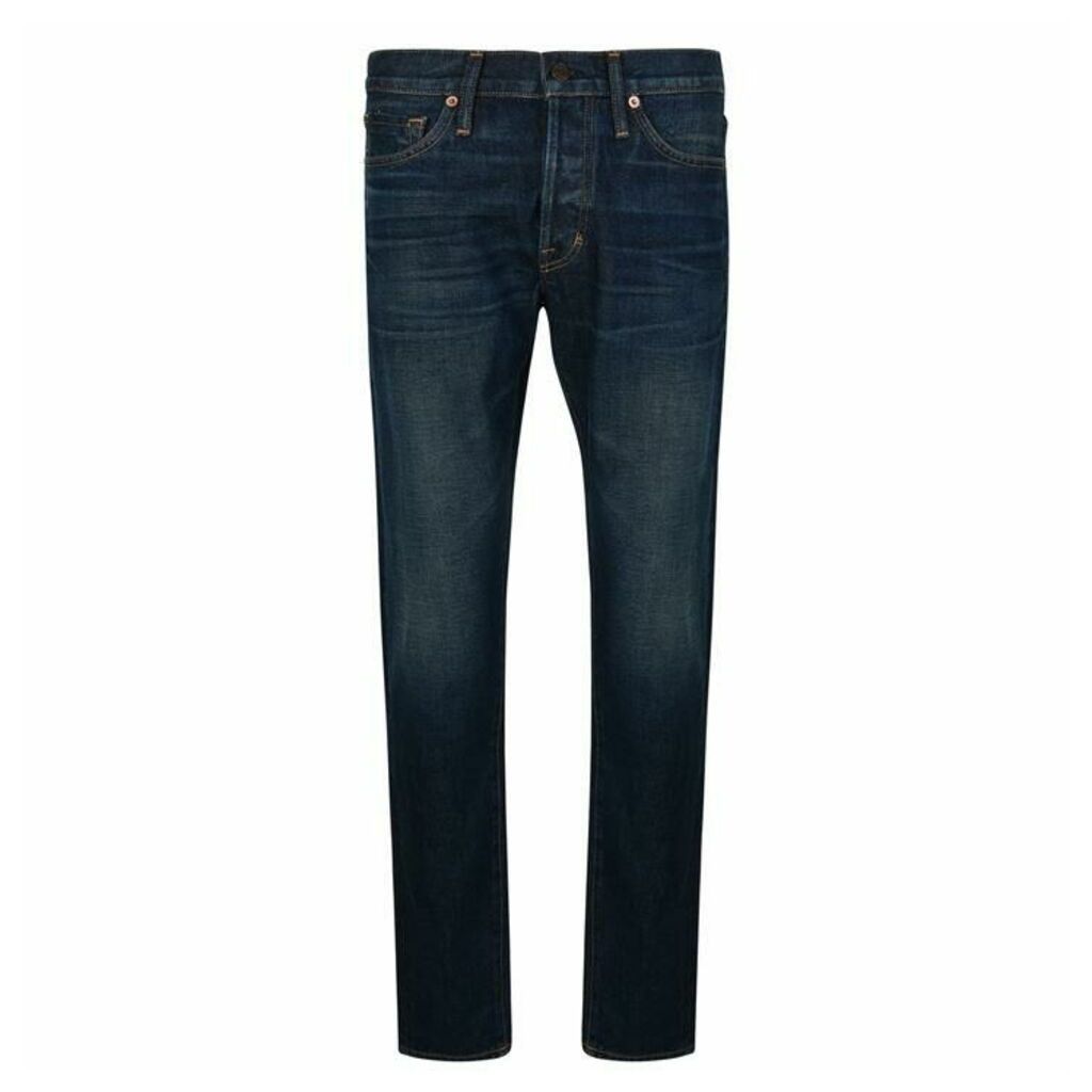 Tom Ford Washed Slim Fit Jeans