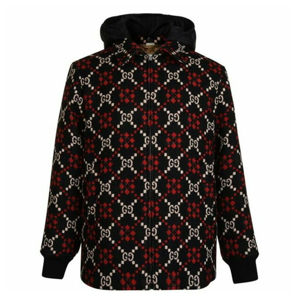 Gucci Marco Gg Diamond Wool Jacket