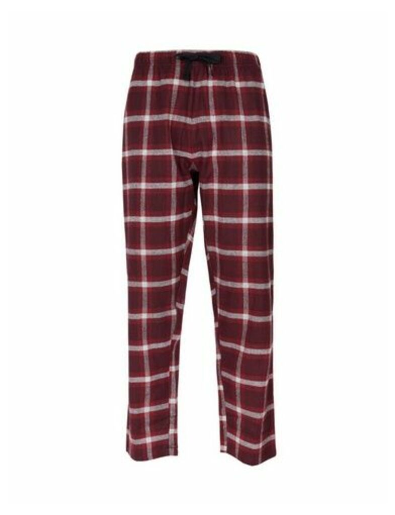 Mens Red Checked Lounge Pants, Red