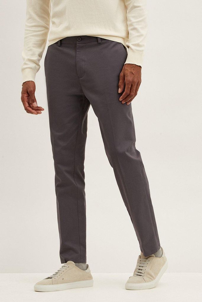 Mens Slim Fit Stretch Chino Trousers
