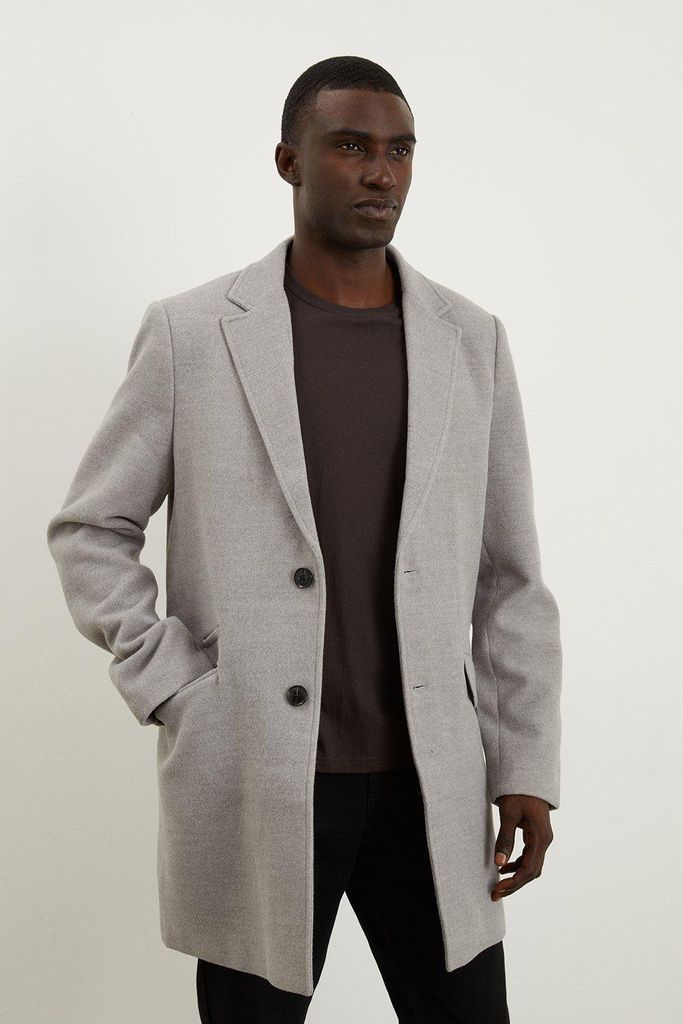 Mens Signature 2 Button Epsom Coat