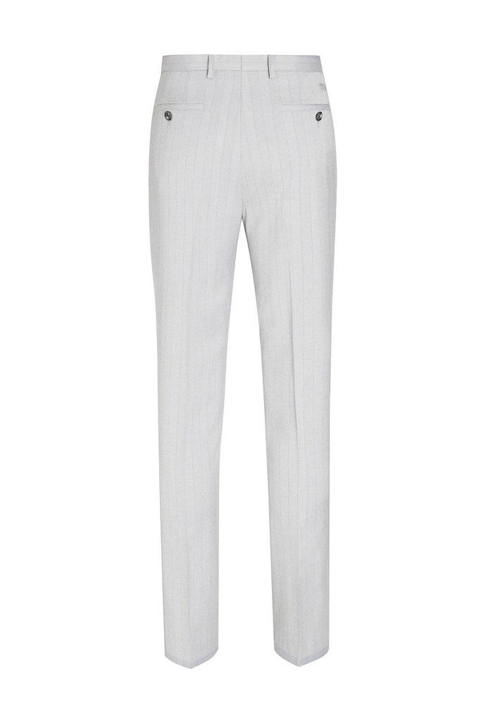 Mens 1904 Grey Polo Suit Trousers