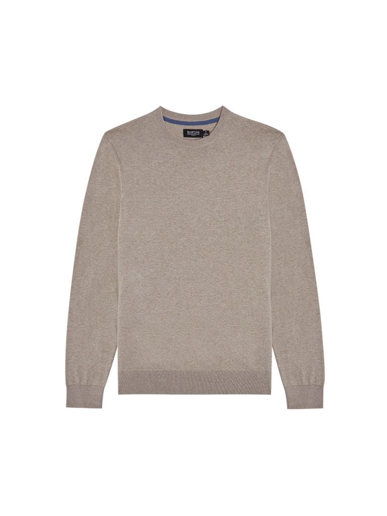 Mens Neutral Crew Jumper with Cotton