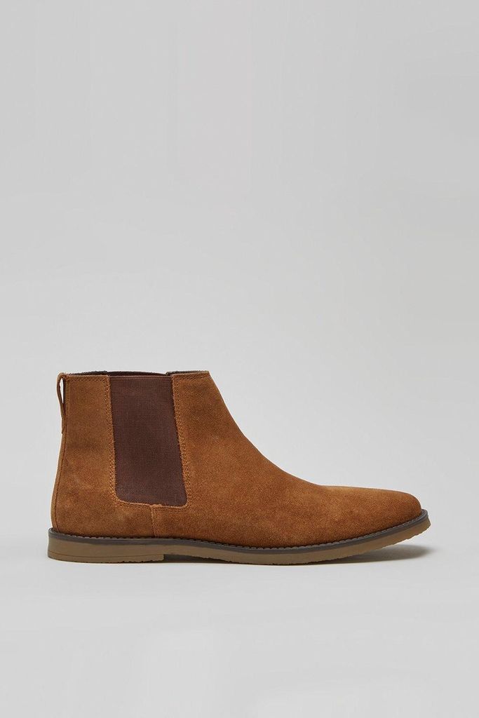 Mens Suede Chelsea Boots