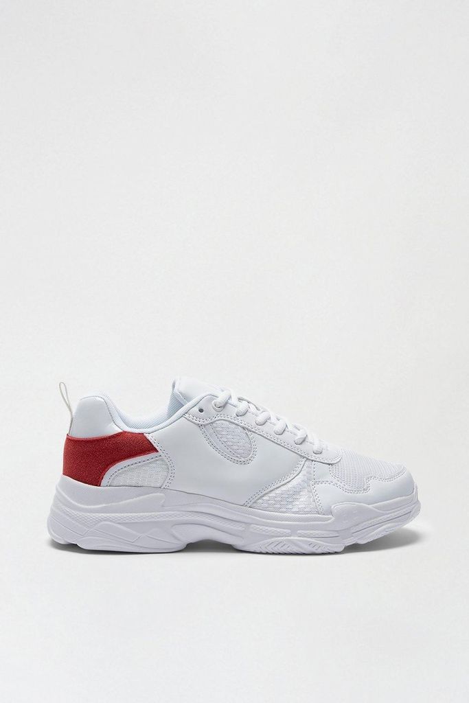 Mens White Chunky Trainers