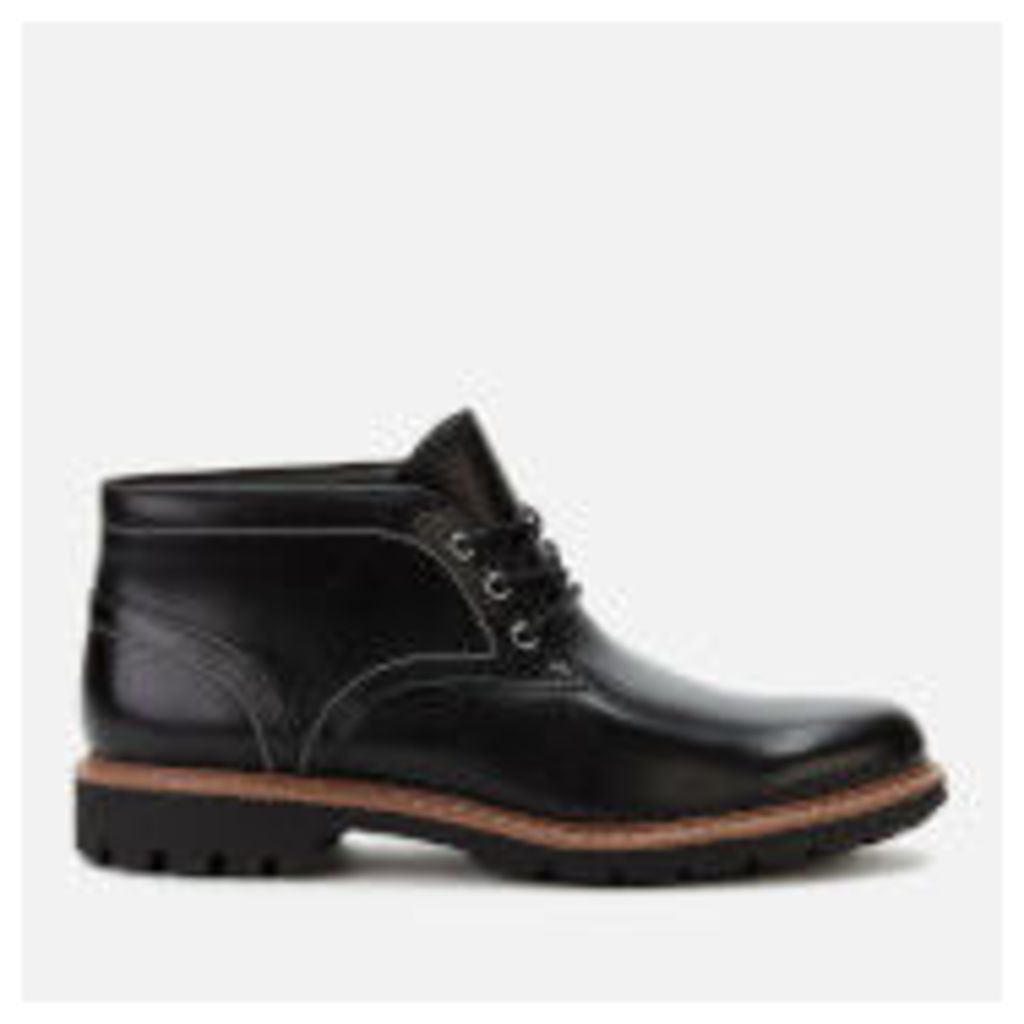 Clarks Men's Batcombe Lo Leather Chukka Boots - Black
