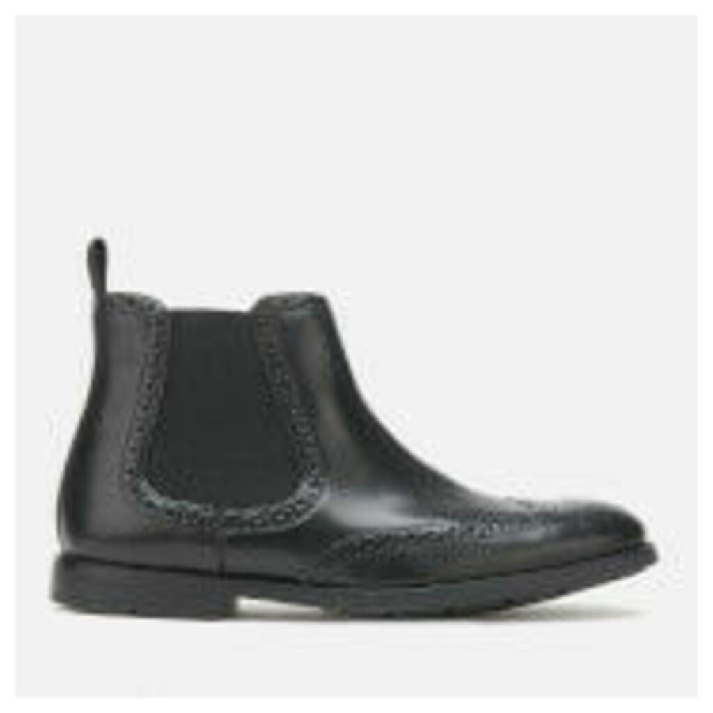 Clarks Men's Ronnie Top Leather Chelsea Boots - Black