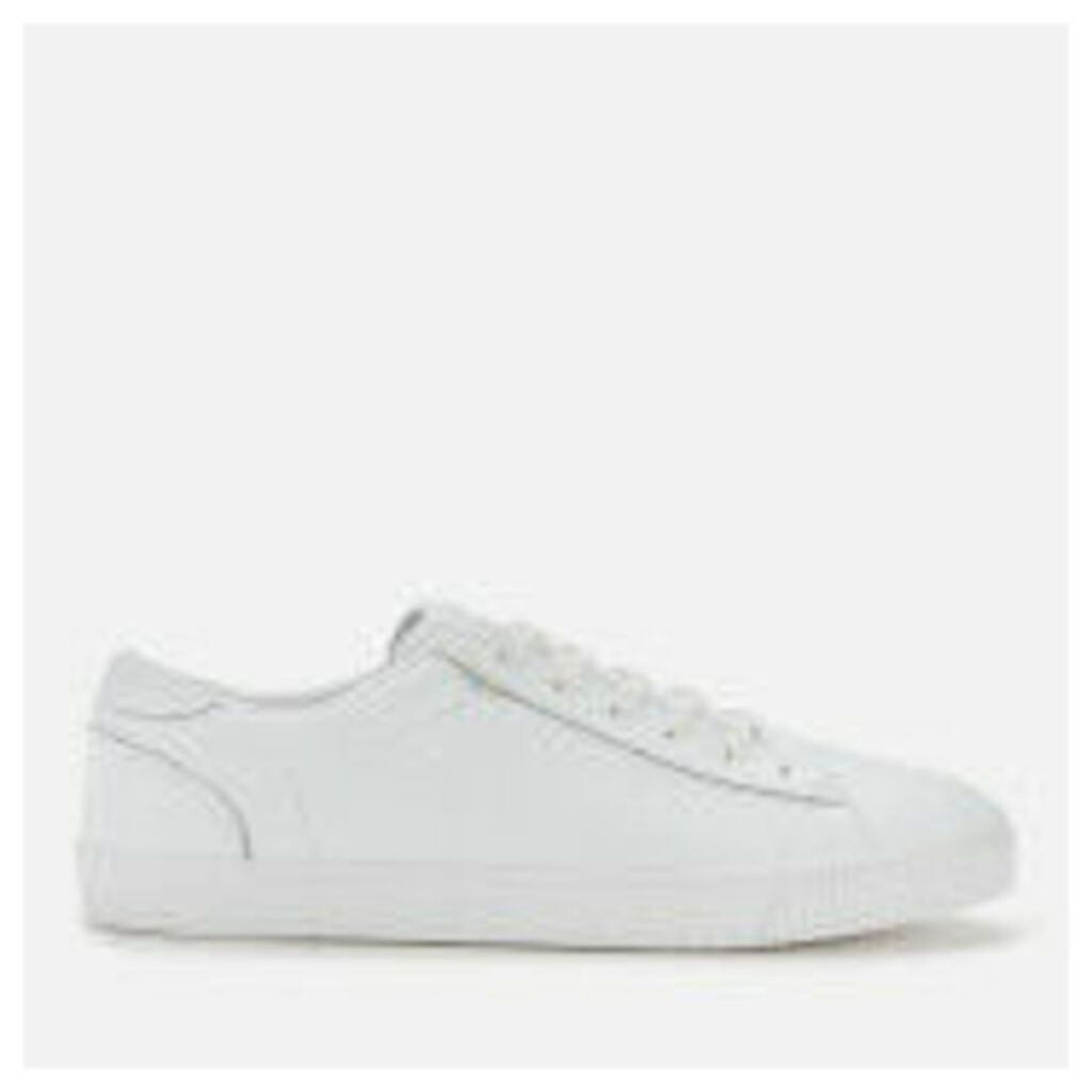 Men's Carlson Leather Trainers - White - UK 7