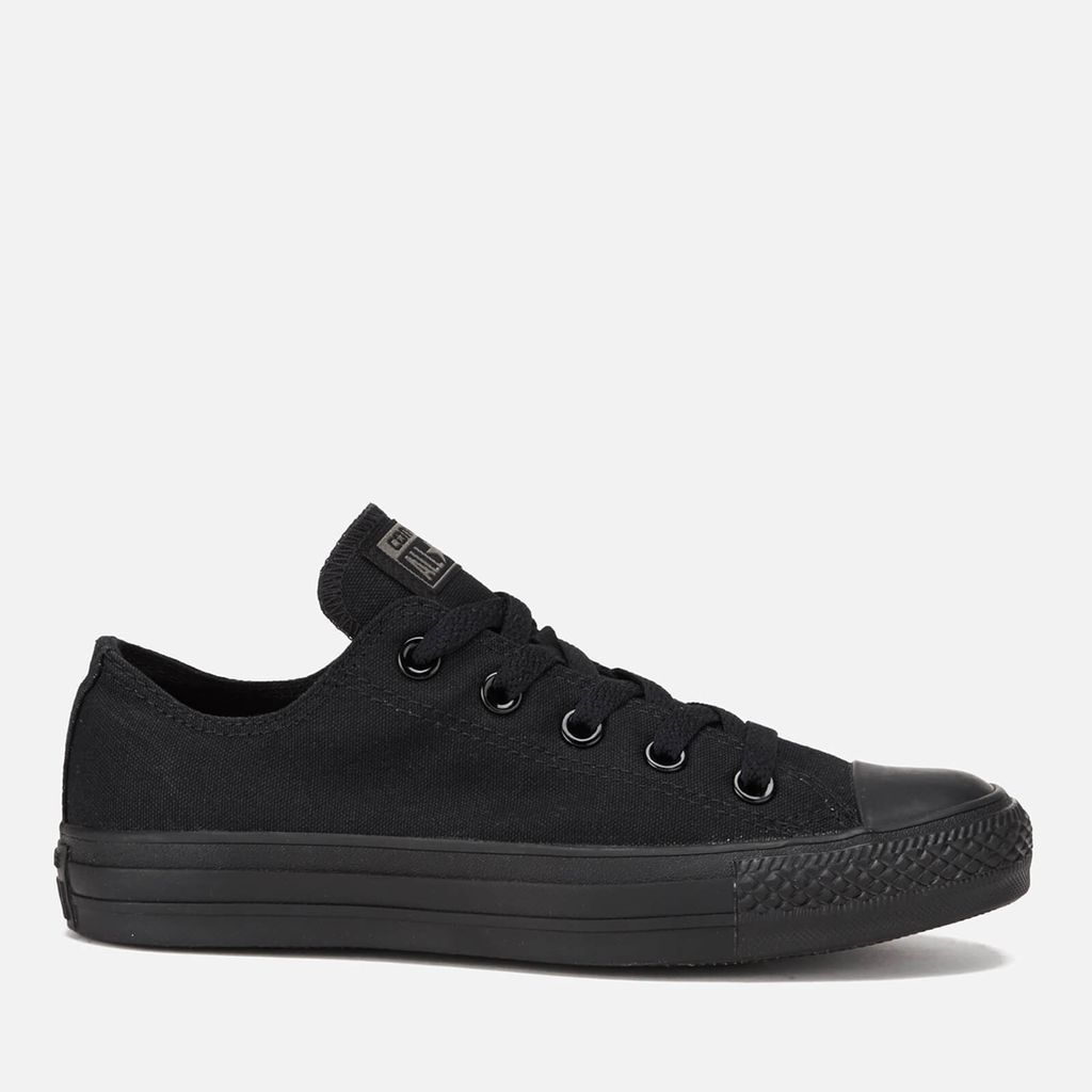Chuck Taylor All Star Ox Canvas Trainers - Black Monochrome - UK 3