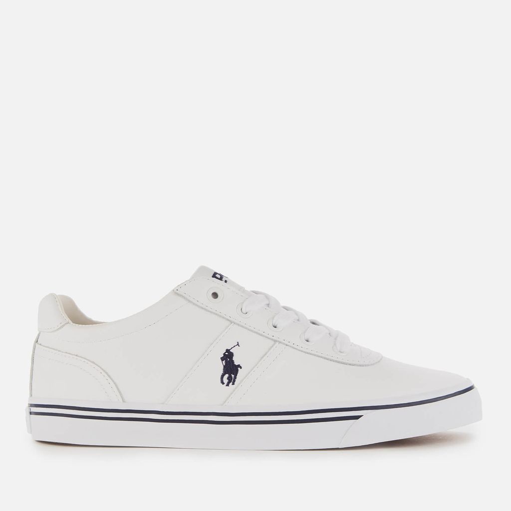 Men's Hanford Leather Low Top Trainers - Pure White - UK 10