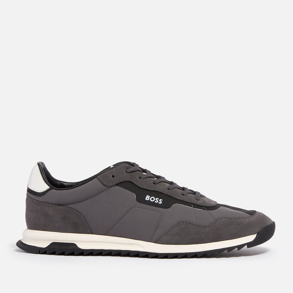 BOSS Men's Zayn Faux Suede and Shell Trainers - UK 7