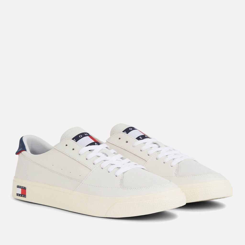 Men's Vulcanized Leather Trainers - UK 6.5