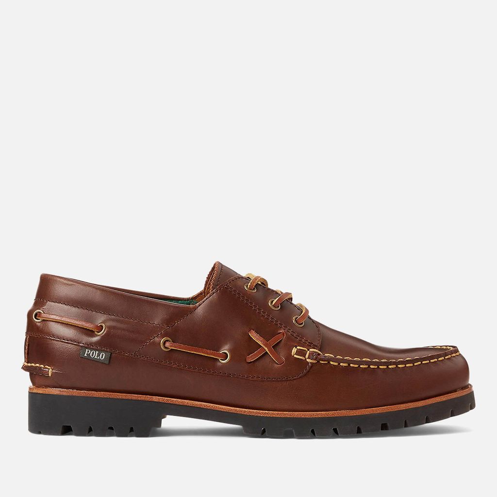 Men's Leather Boat Shoes - UK 7