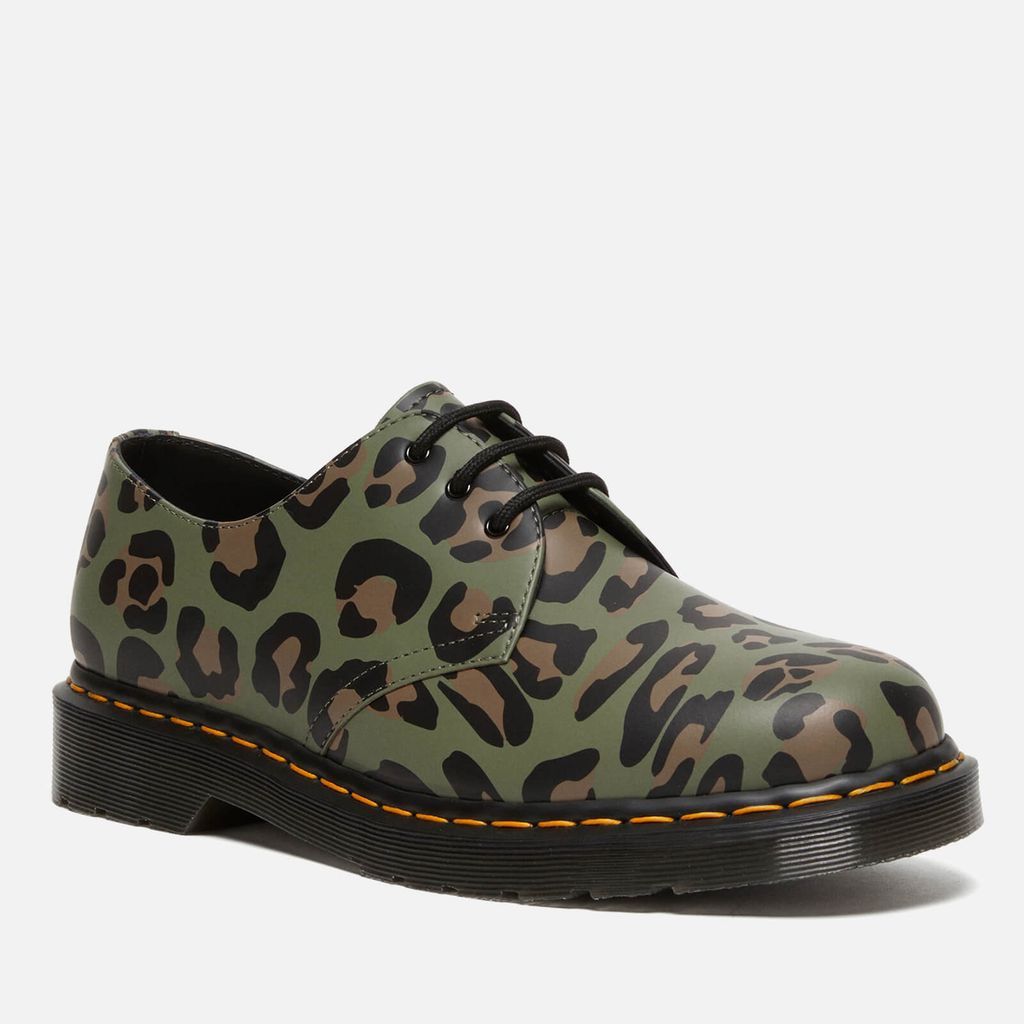 Men's 1461 Leopard-Print Leather Shoes - UK 8