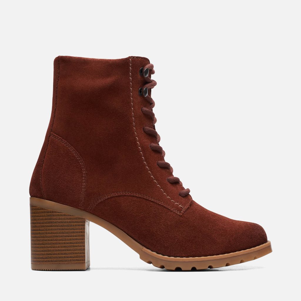Clarkwell Suede Heeled Boots - UK 3