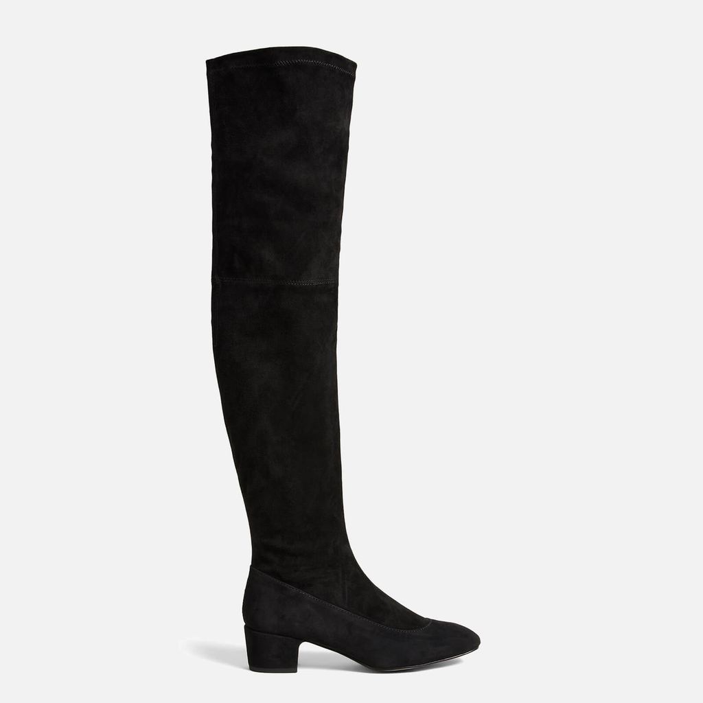 Ayannah Suede Knee High Boots - UK 3