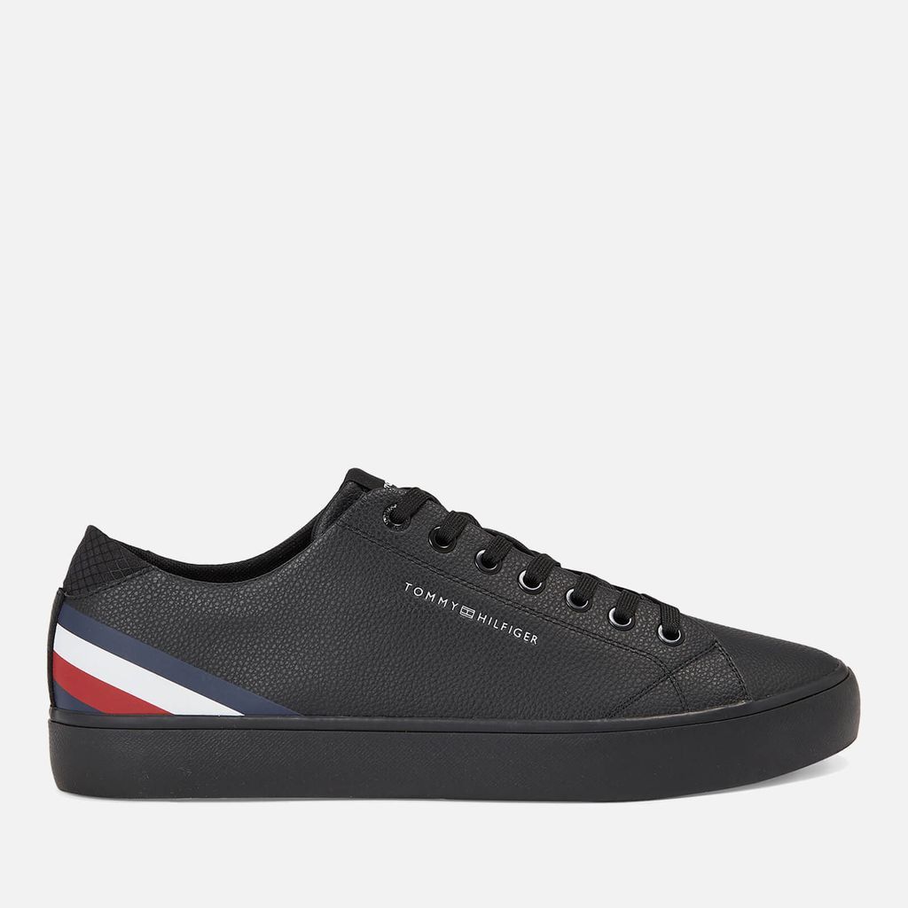 TH Stripes Faux Leather Vulcanised Trainers - UK 10.5