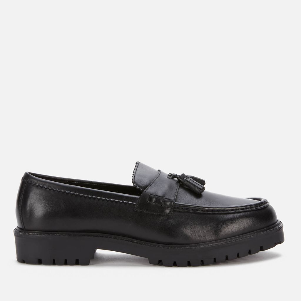 Men's Sean Leather Tassel Loafers - Black - UK 10