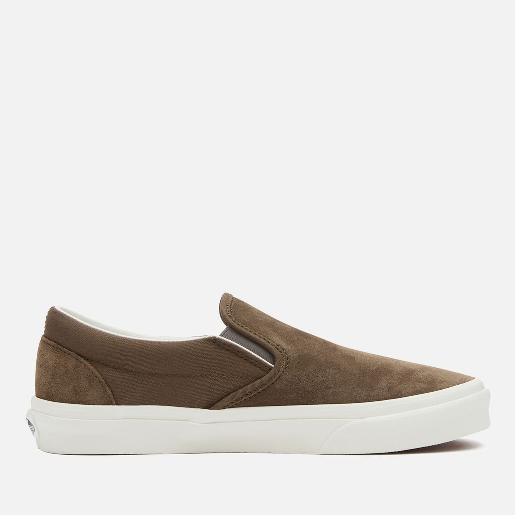 Men's Classic Suede and Canvas Slip On Trainers - UK 7
