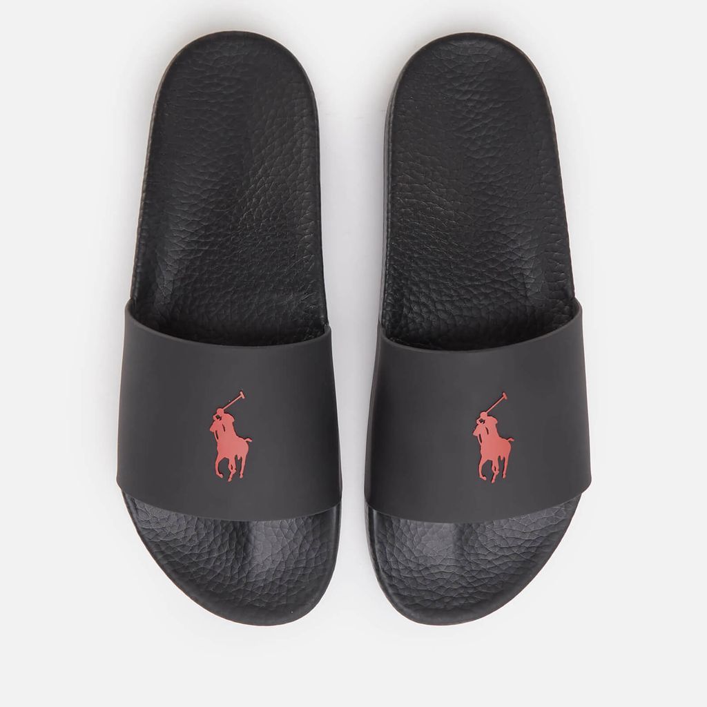 Men's Pp Slide Sandals - Black/Red PP - UK 7