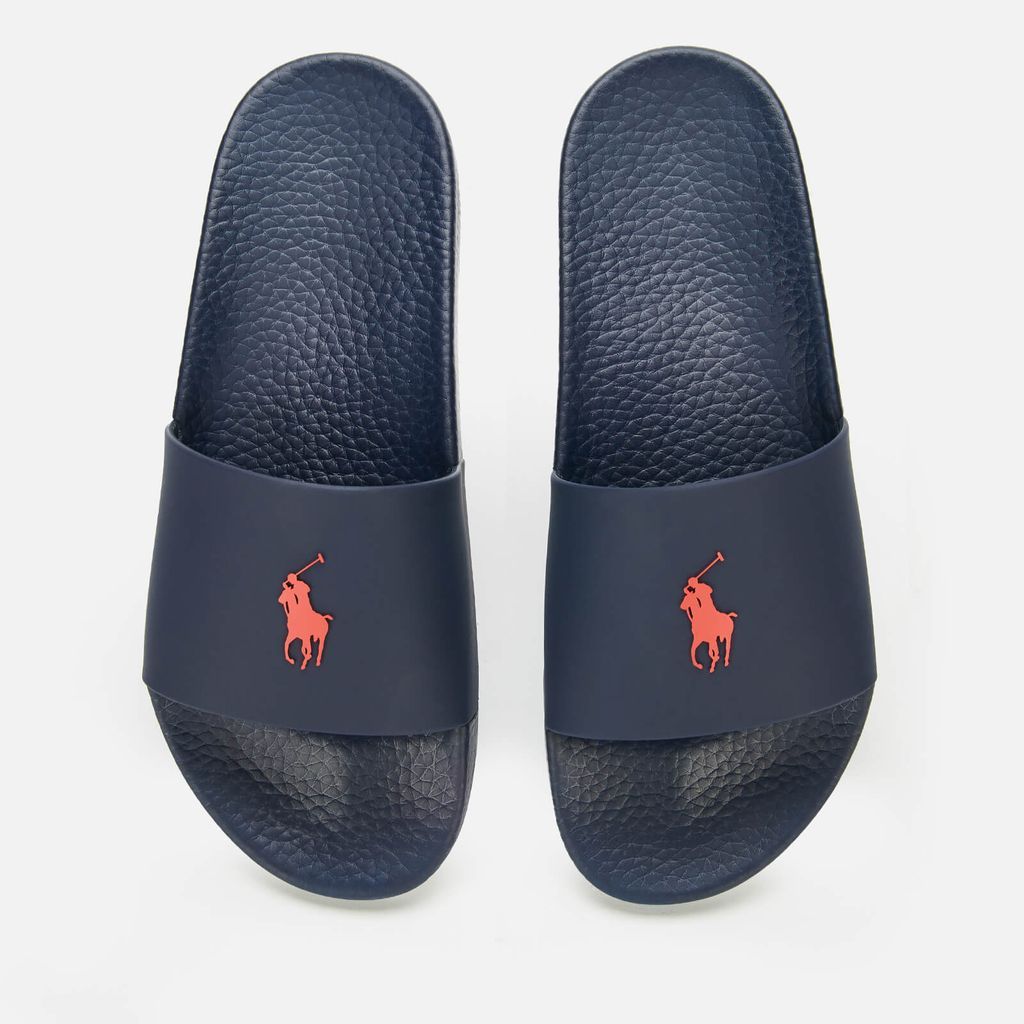 Men's Slide Sandals - Navy/Red PP - UK 7