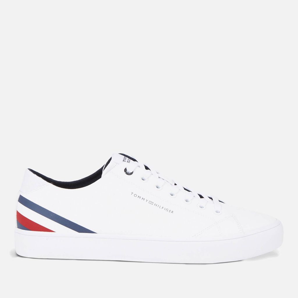 TH Stripes Faux Leather Vulcanised Trainers - UK 10.5