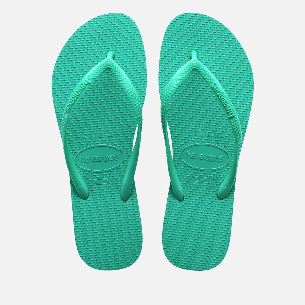 Slim Rubber Flip Flops - UK 3/4