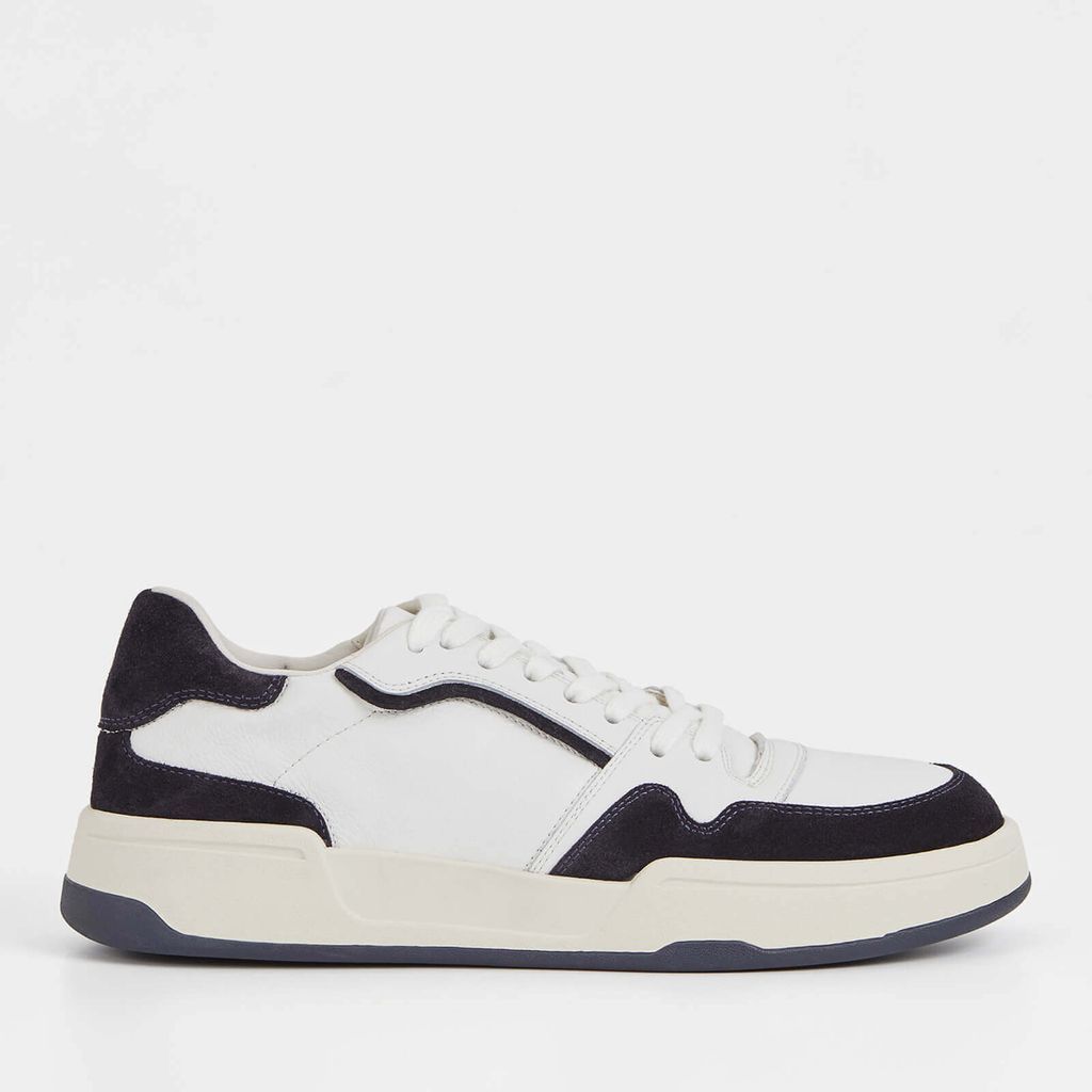 Cedric Contrast Leather Basket Trainers - UK 6.5