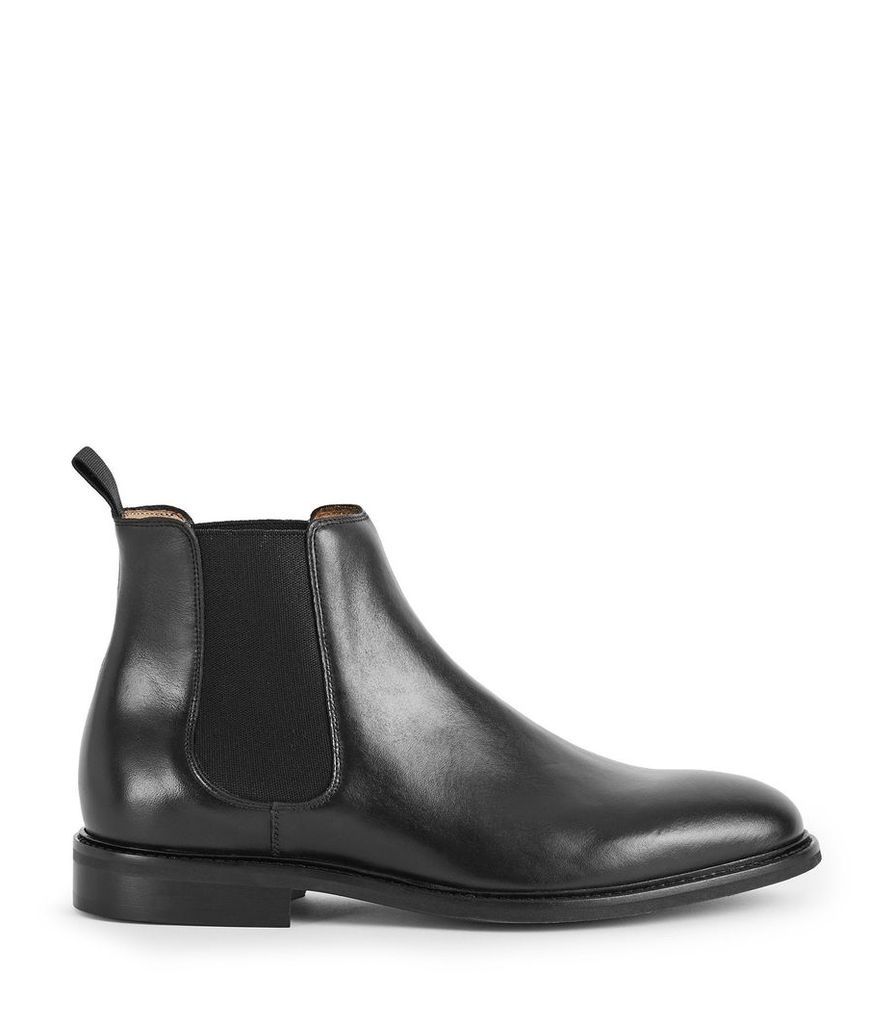Reiss Tenor - Leather Chelsea Boots in Black, Mens, Size 12