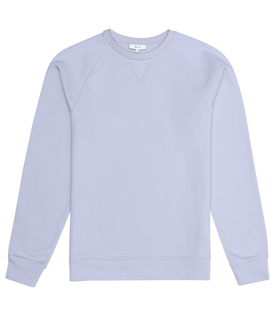 Reiss Ace - Garment Dyed Sweatshirt in Soft Blue, Mens, Size XXL