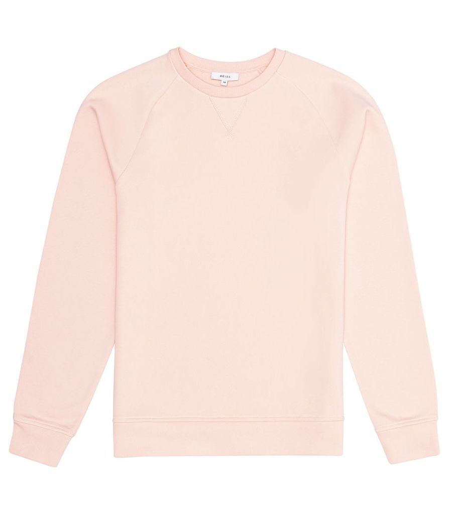 Reiss Ace - Garment Dyed Sweatshirt in Pink, Mens, Size XXL