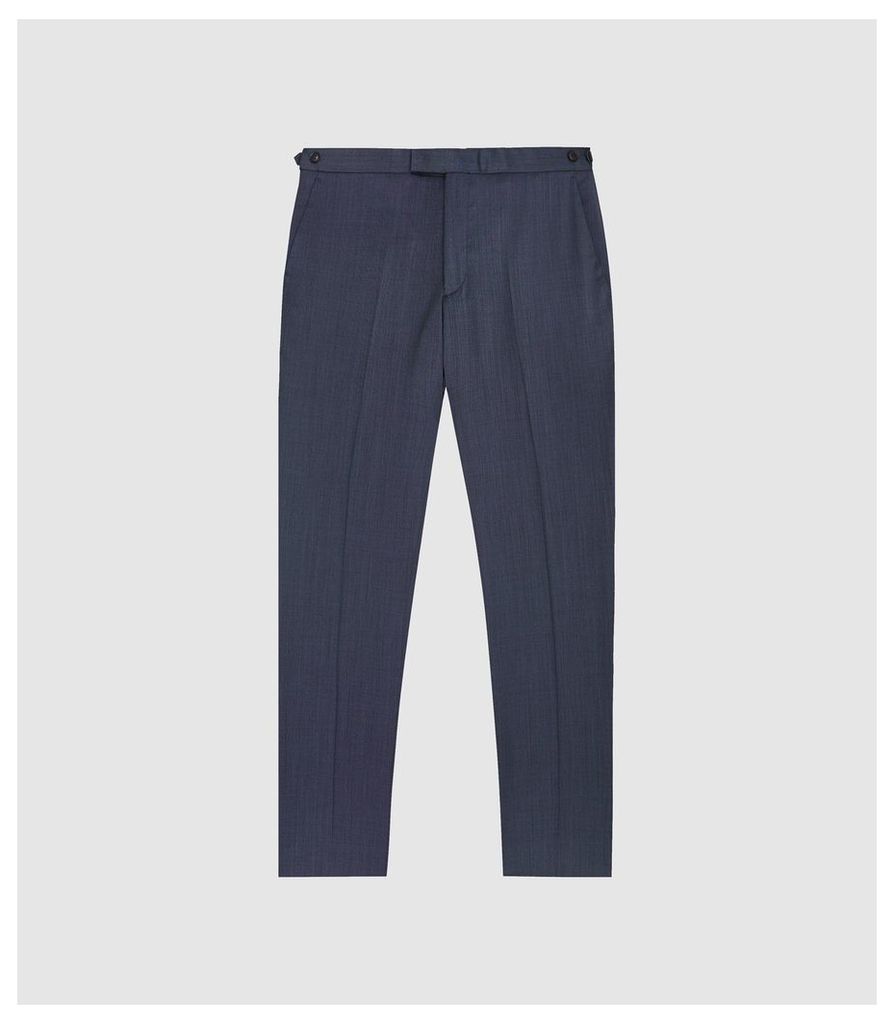 Reiss Shark - Modern Fit Tailored Trousers in Airforce Blue, Mens, Size 38