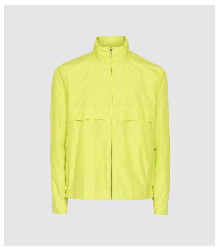 Reiss Lake - Hooded Technical Jacket in Yellow, Mens, Size XXL