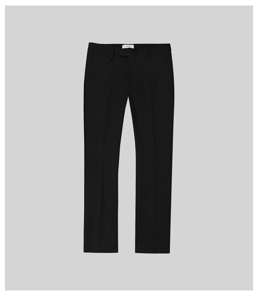 Reiss Eastbury Reg - Regular Fit Chinos in Black, Mens, Size 38L