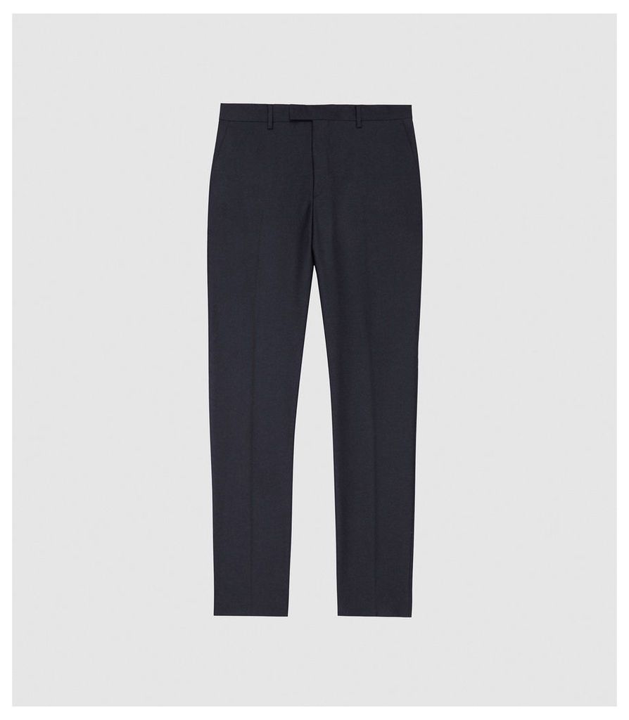 Reiss Trust - Slim Fit Travel Trousers in Navy, Mens, Size 38L