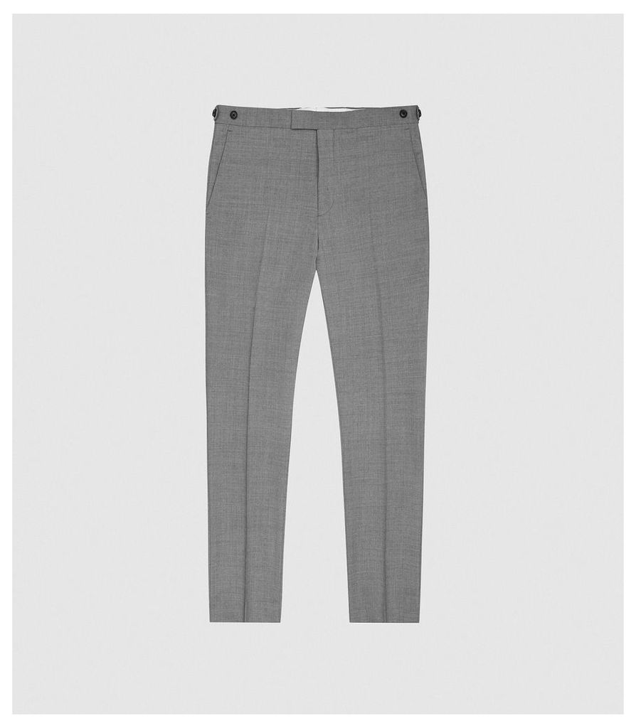 Reiss Pray - Slim Fit Travel Trousers in Grey, Mens, Size 36L