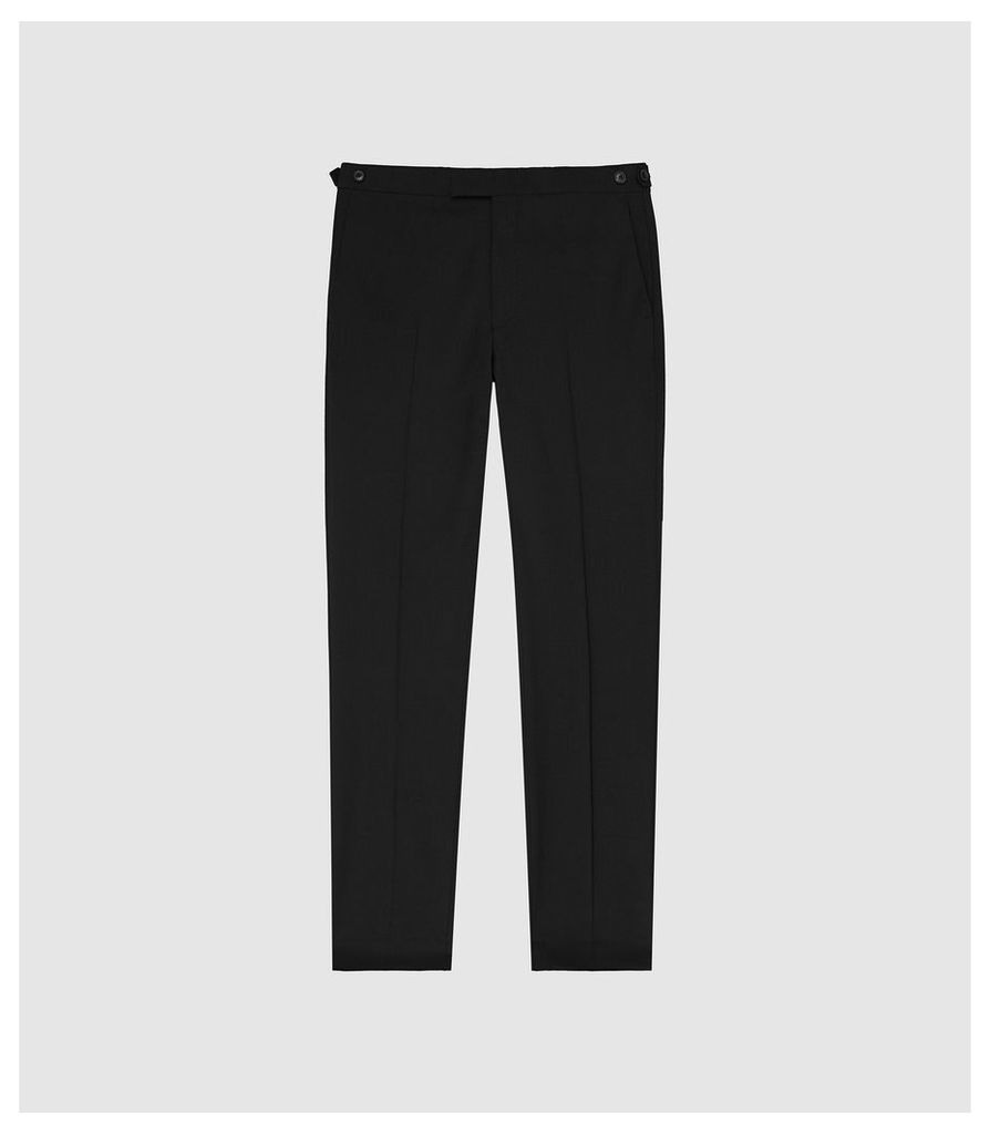 Reiss Pray - Slim Fit Travel Trousers in Black, Mens, Size 38L