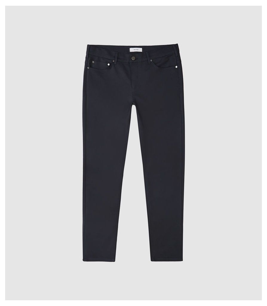 Reiss Canterbury - Five Pocket Slim Fit Trousers in Navy, Mens, Size 38