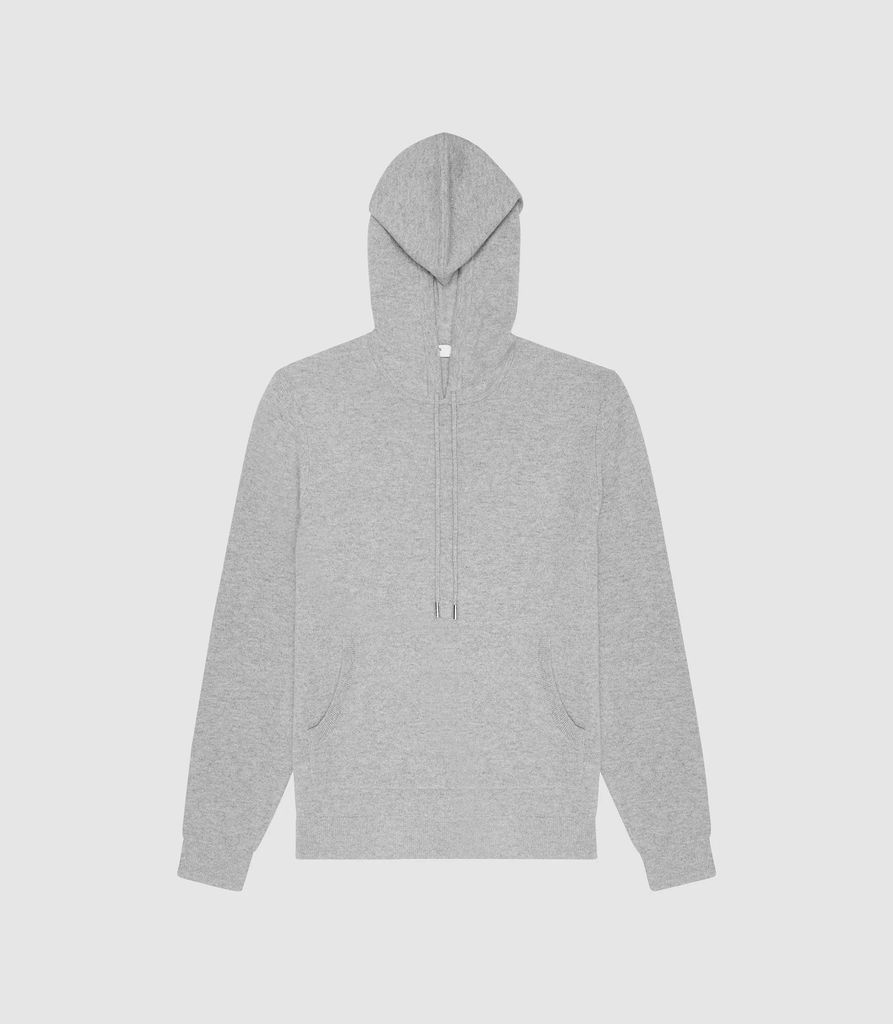 Hooper - Cashmere Hoodie in Grey, Mens, Size XS