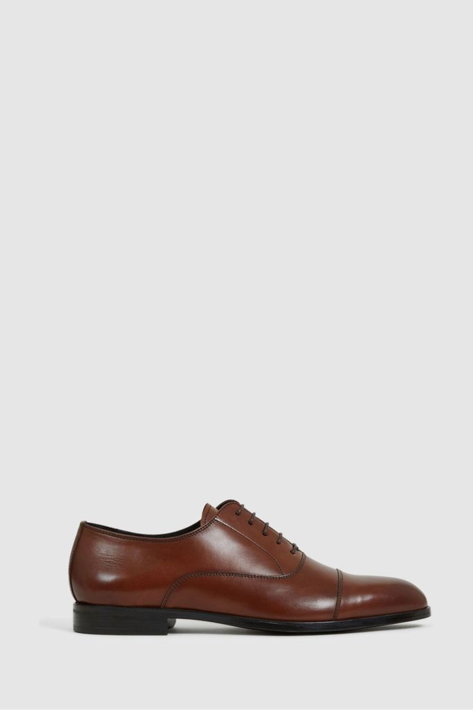 Tan Hertford Leather Oxford Shoes