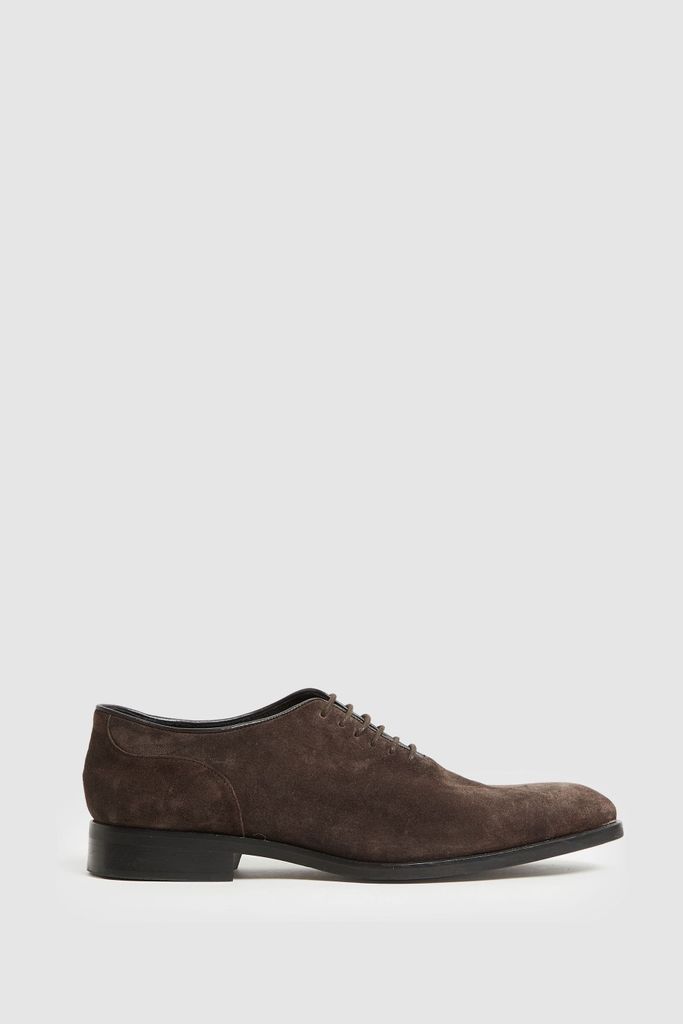 Dark Brown Bay Leather Whole Cut Shoes