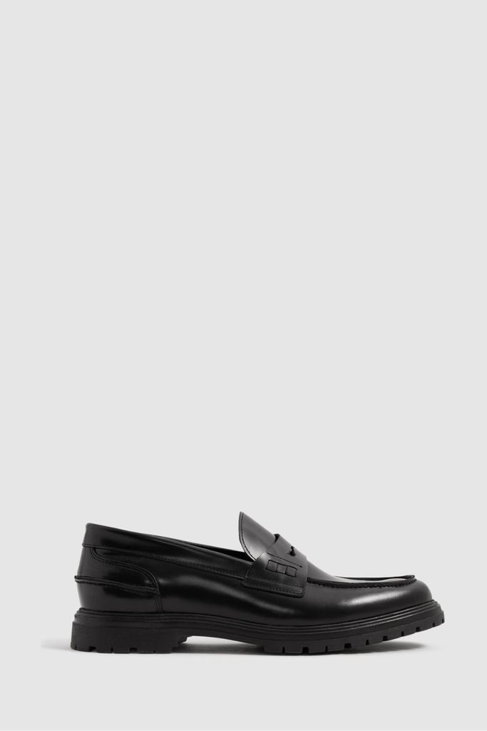 Black Cambridge Casual Leather Loafers