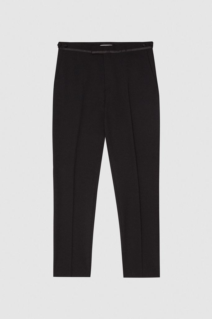 Black Performance Modern Fit Tuxedo Trousers