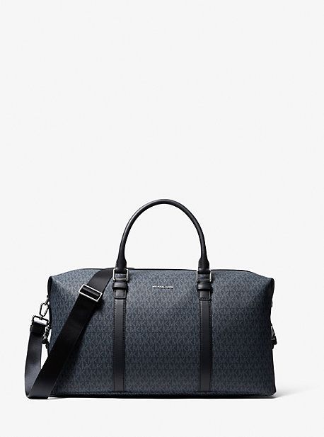 MK Hudson Logo Weekender Bag - Blue - Michael Kors