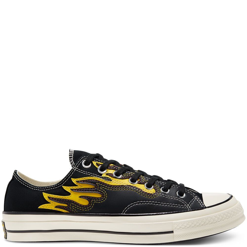 Converse Hacked Archive Chuck 70 Low Top - Black/Speed Yellow/Egret - 3.5