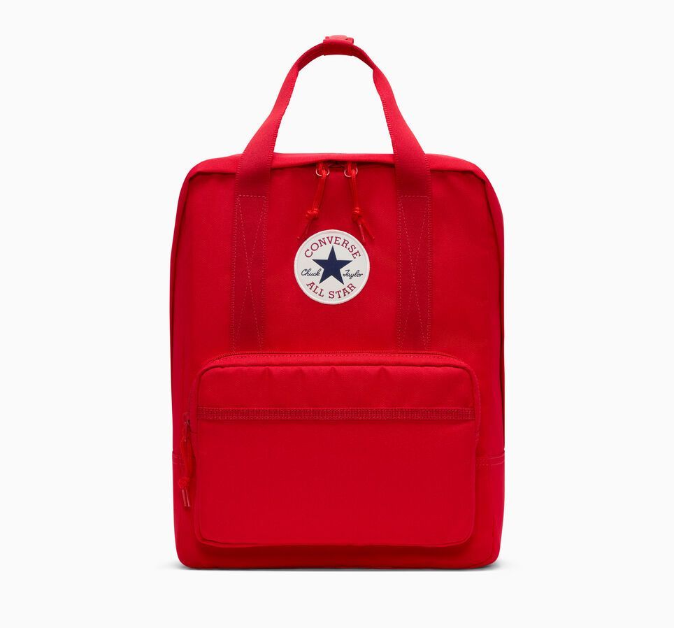 Small Square Backpack - Red - One Size