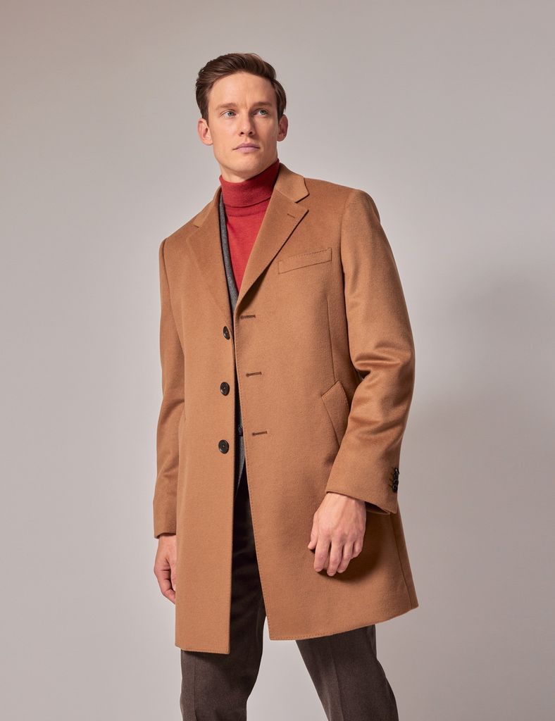 Tan Wool Overcoat