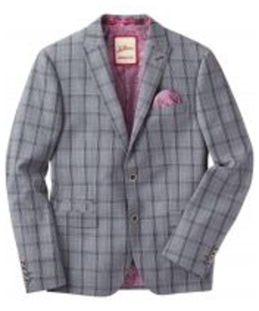 Charming Check Suit Blazer